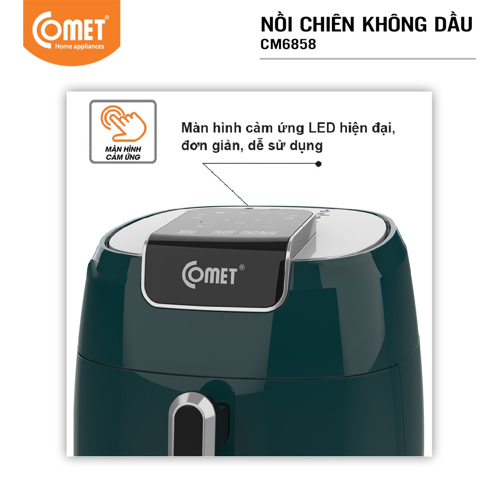 Nồi chiên không dầu điện tử COMET 4,2L - CM6858