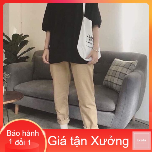 Quần ka ki xuông sắn ống , quần thể thao, quần mặc ở nhà, sét bộ mặc ở nhà, quần nam nữ - LEEDA