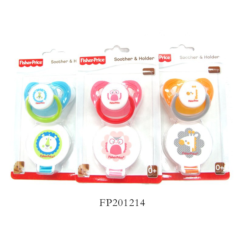 Núm vú silicone kèm dây đeo Fisher Price FP201214