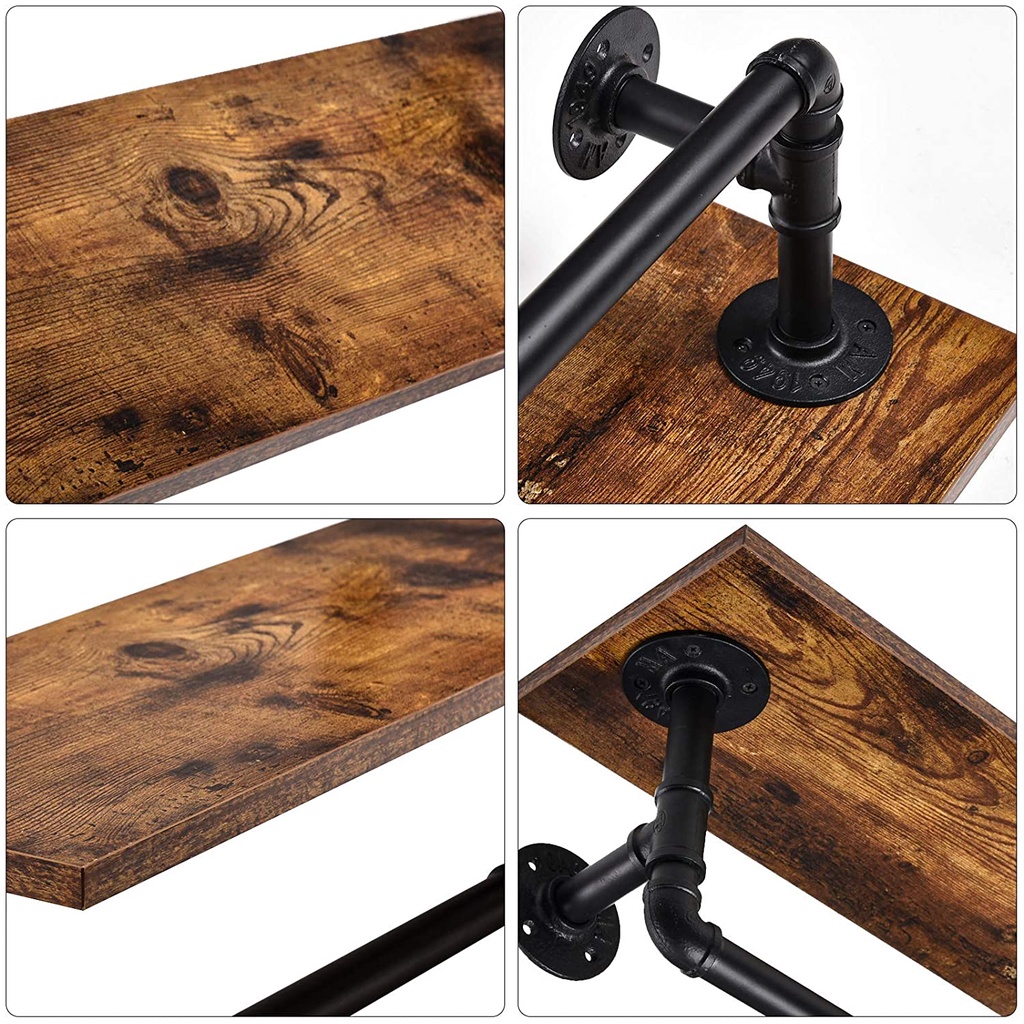 Kệ ống nước treo tường 1 - 3 tầng trang trí decor phòng bếp nhà tắm, phòng khách,...