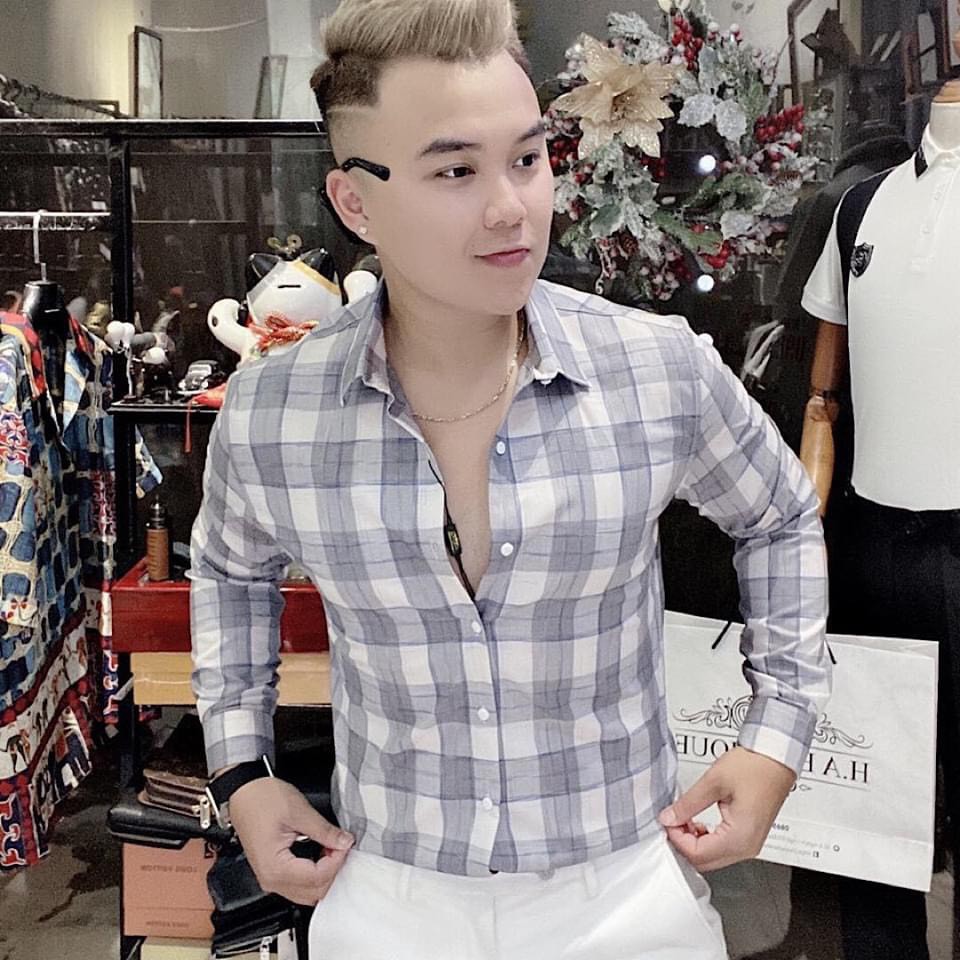 Áo sơ mi nam dài tay vải lụa mềm mịn thoái mát, in 3D, không phai màu, L8, thời trang cao cấp LBFASHIONNEW