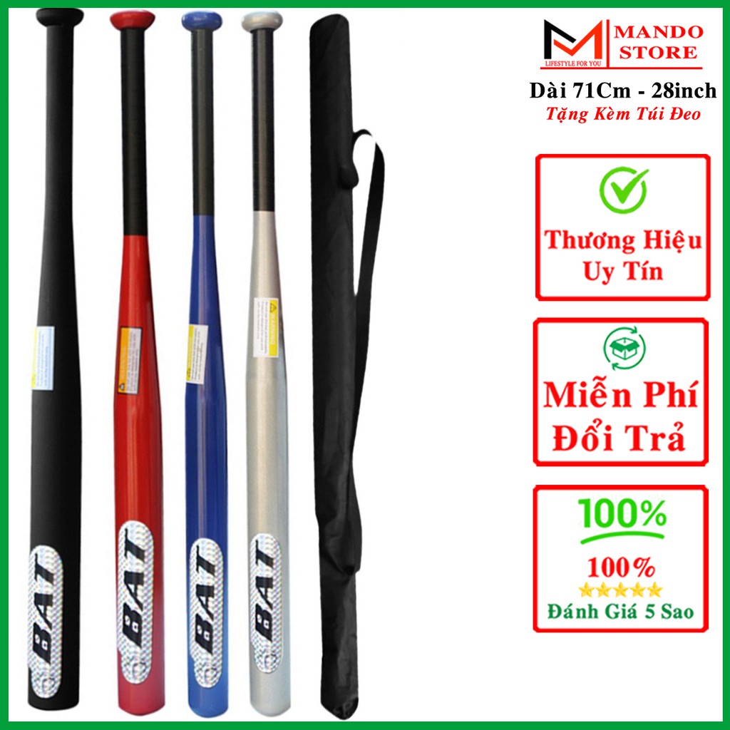 Gậy Bóng Chày 28 inchs - 71cm – Tặng Kèm Túi Đựng Cao Cấp – Chọn Màu - Gậy Chơi Bóng Chày Hợp Kim Cao Cấp