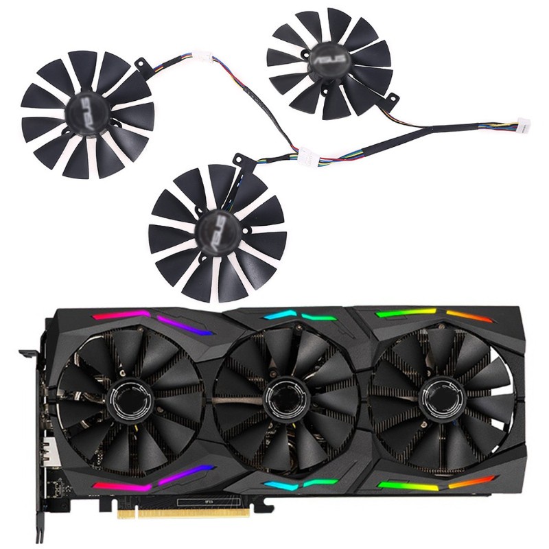 Quạt Tản Nhiệt Lidu1 88mm T129215Sh Gpu Cho Asus Rog-Strix Rtx2080Ti 2080 Thẻ | BigBuy360 - bigbuy360.vn