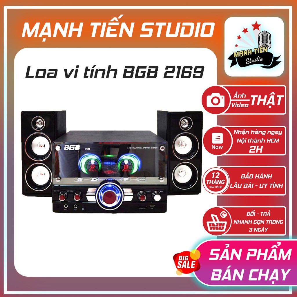 [GIÁ TỐT] Loa vi tính cao cấp BGB 2169 một trầm hai treble, bass cực căng, sang trọng và đẳng cấp giành cho gia đình