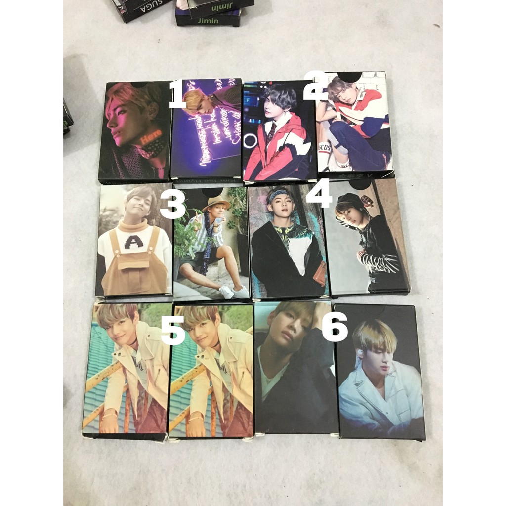 7 mẫu lomo card V BTS