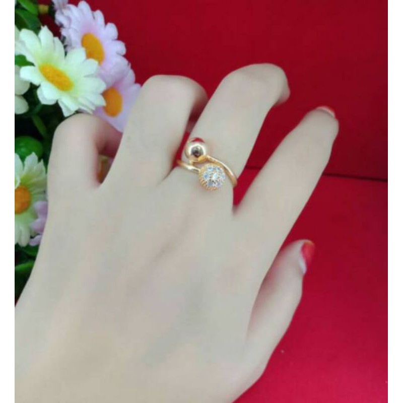 Nhẫn Mạ Vàng 18k Thiết Kế Sang Trọng Cho Người Lớn