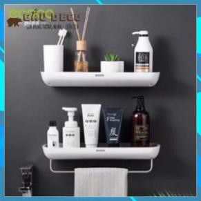 Kệ để đồ nhà tắm dán tường – Hàng chính hãng ecoco (1 tầng) - Loại cao cấp - Không cần khoan