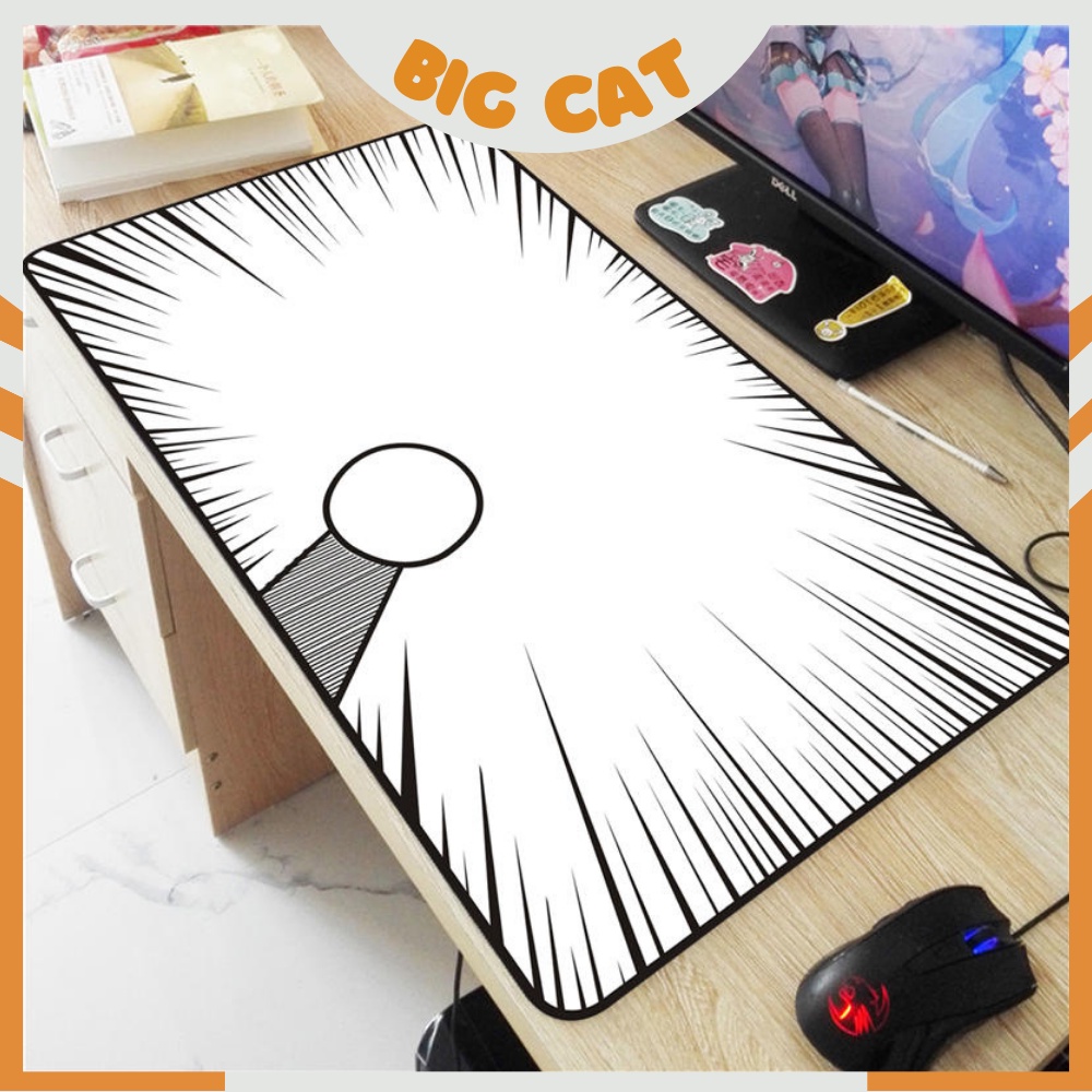 Tấm lót chuột và bàn phím máy tính cỡ lớn hình Doraemon 80x30cm, 90x40cm Big Cat Shop