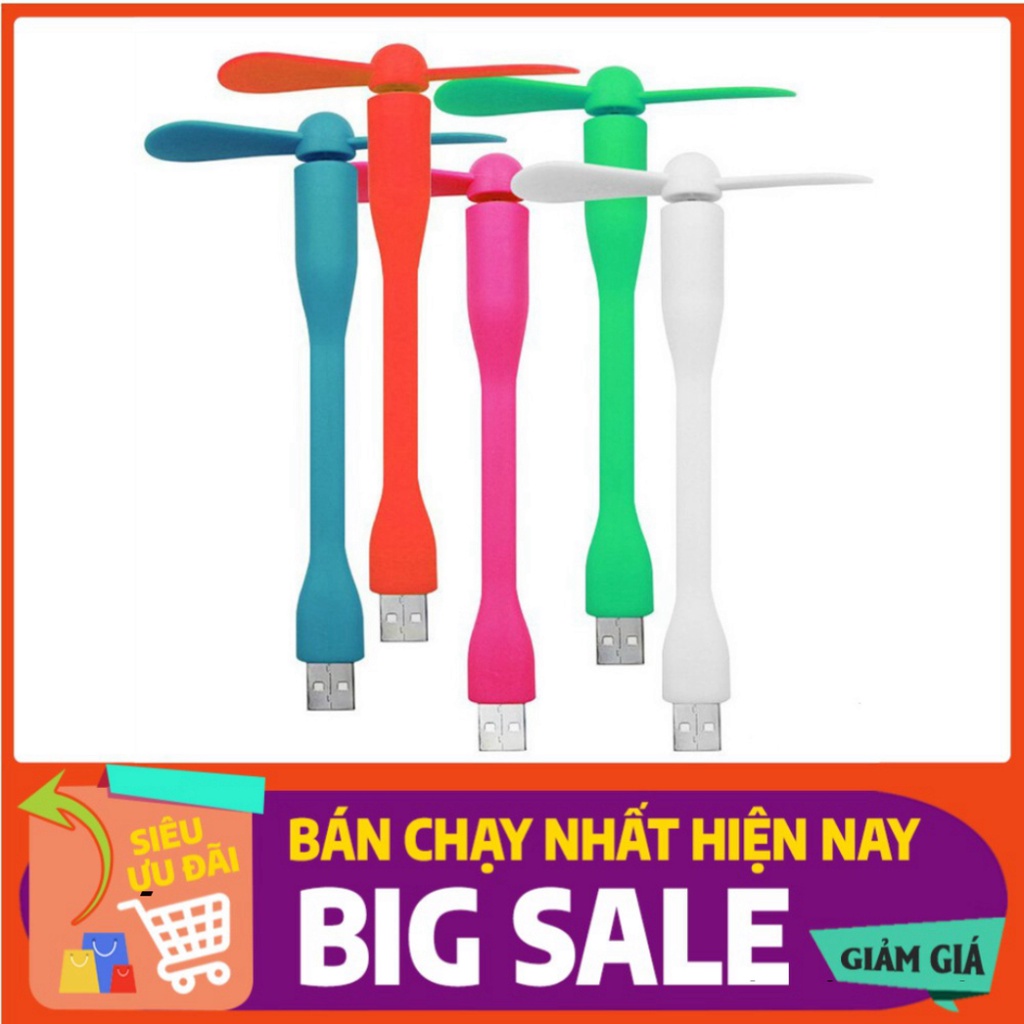 Quạt USB 2 cánh tháo rời được siêu mát sử dụng được với sạc dự phòng - cóc sạc điện thoại - cổng usb máy tính