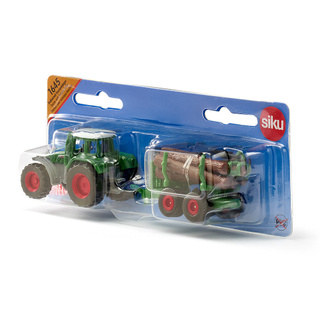 Đồ Chơi Mô Hình SIKU Đầu Kéo Và Rơmooc Chở Gỗ 1645
