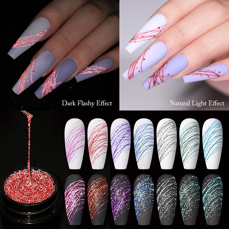 Sơn móng tay UR SUGAR nhiều màu tùy chọn tạo hiệu ứng tơ nhện 7ml