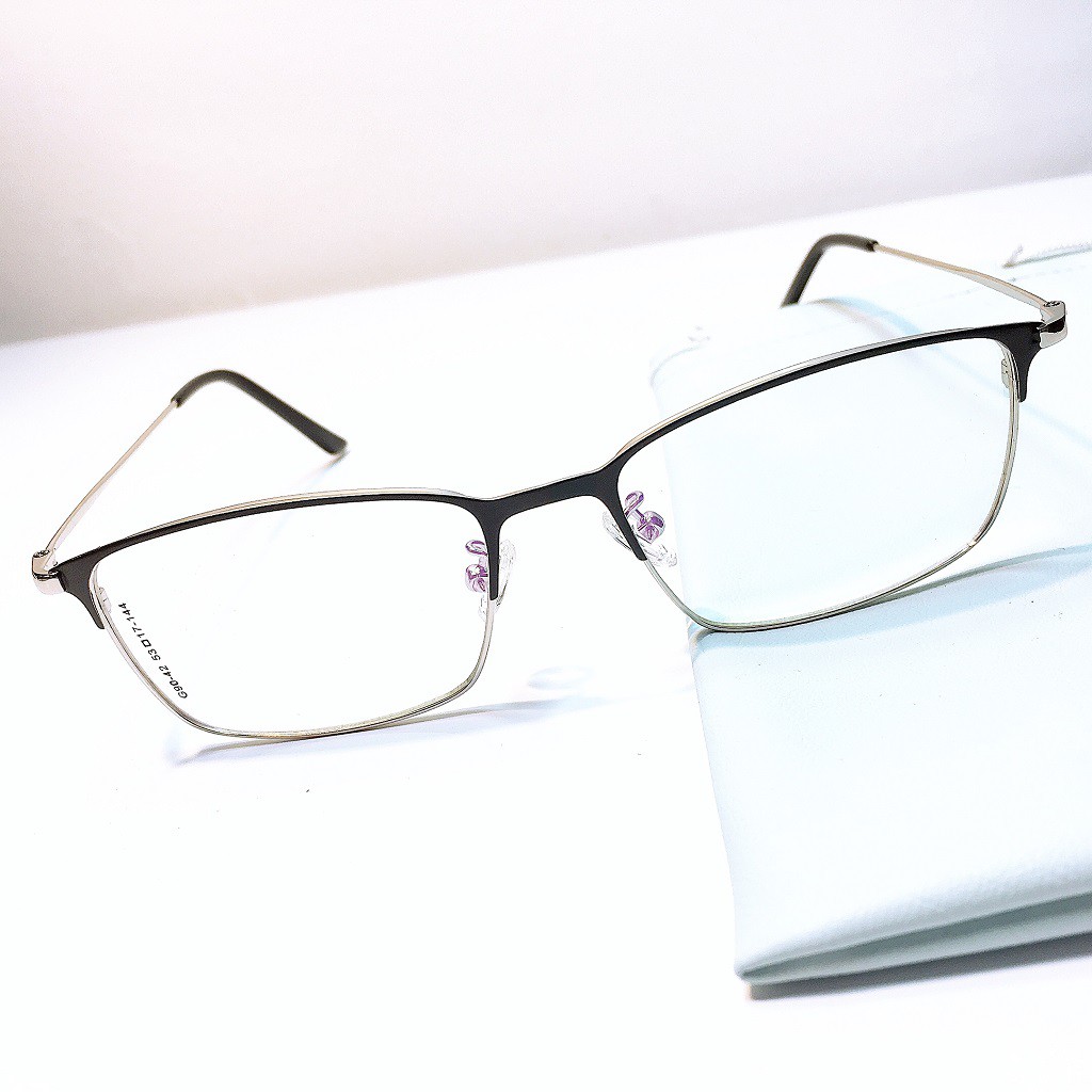 [Mã SKAMCLU7 giảm 10% cho đơn từ 0Đ] Gọng Kính kim loại vuông G90-42 nhận cắt mắt viễn, loạn, cận | BigBuy360 - bigbuy360.vn