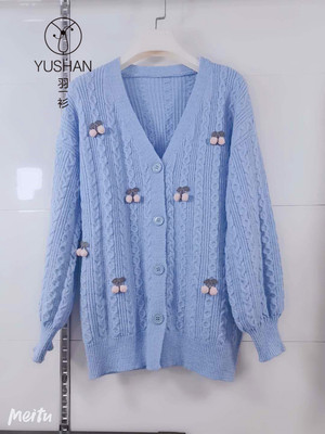 Áo Khoác Len Cardigan Dáng Rộng Dễ Thương Phong Cách Hàn Quốc Thời Trang Xuân Thu | BigBuy360 - bigbuy360.vn