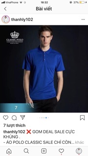 Áo polo nam( khách note màu size)