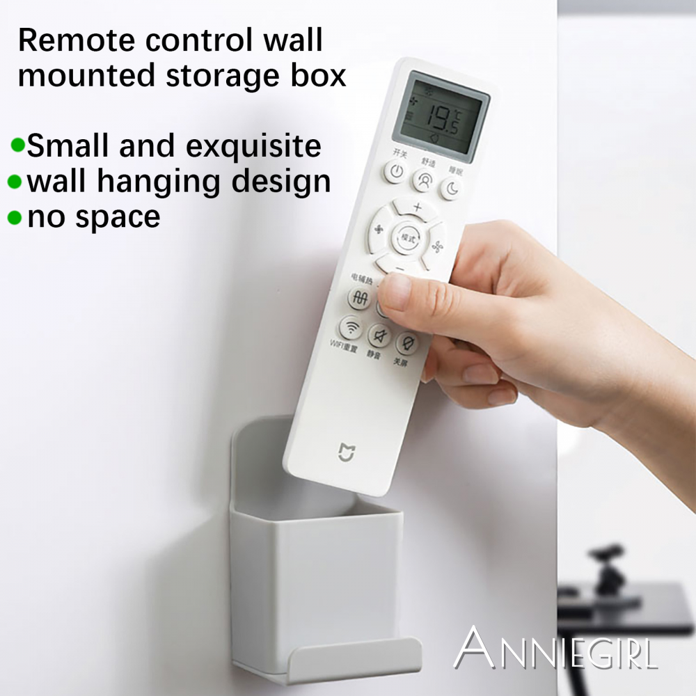 Wall-mounted Storage Box Multi-purpose Remote Control Household Mobile Phone Plug Hook Punch-free Power Supply Charging Bracket