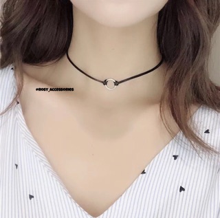 ROSY - CHOKER DA PHỐI MẶT TRÒN MINI (ẢNH THẬT Ở CUỐI!!!!)