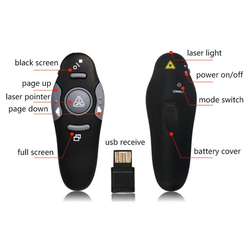 Thiết Bị Trình Chiếu Không Dây NAMA 2.4G RF USB Cho PPT Kèm Phụ Kiện