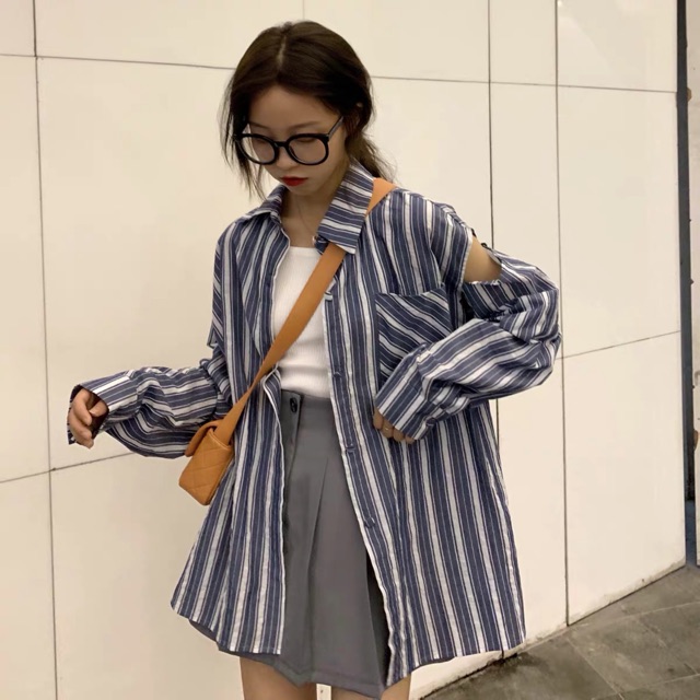 Áo sơmi nữ kẻ