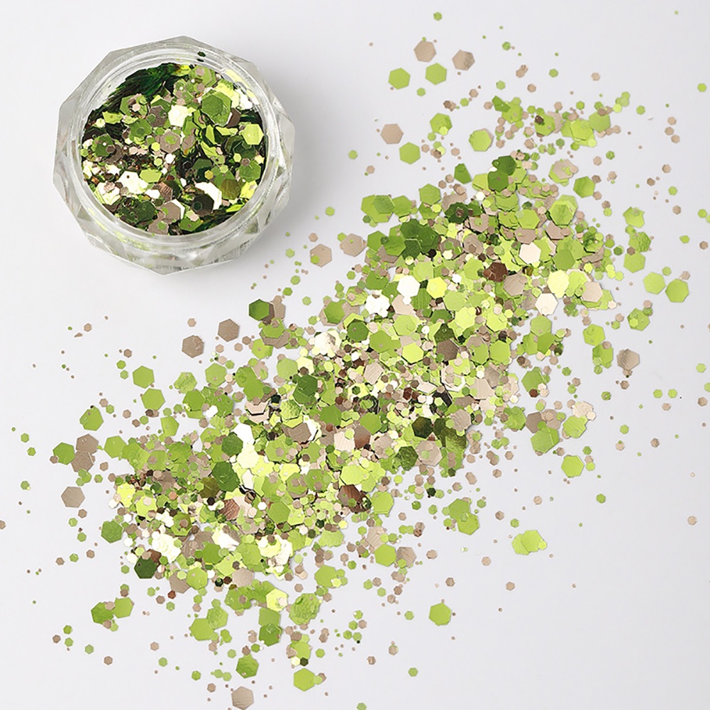 ANNIES Kim Sa Nghệ Thuật Đính Móng Tay Màu Xanh Lá Cây Laser Long Lanh Mỹ Hàn Quốc