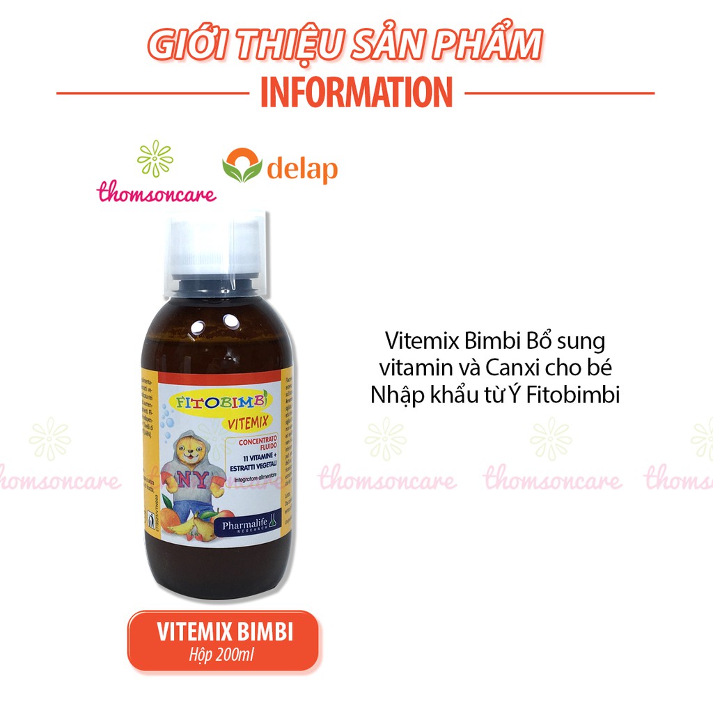 Bổ sung Vitamin cho bé - Vitemix Bimbi của hãng Fitobimbi - Nhập khẩu chính hãng từ Ý