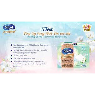 Bông tẩy trang cao cấp Silcot Premium 66 miếng/hộp