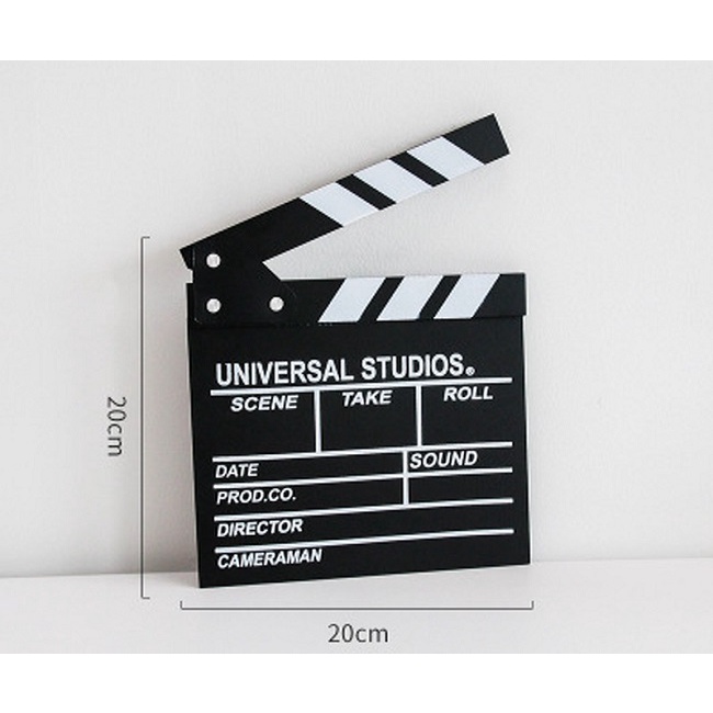 [20x20cm] Bảng clapper board quay phim, đạo diễn chụp ảnh decor trang trí 20x20cm