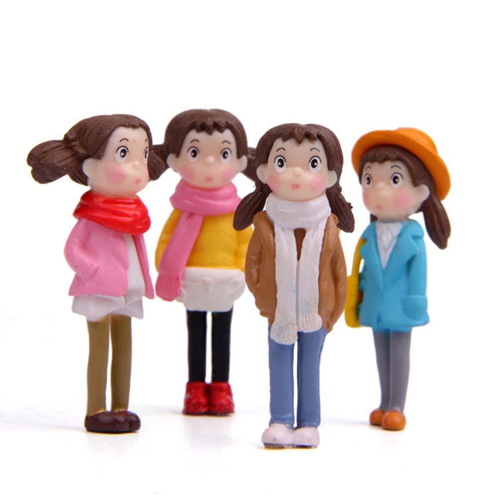 GIOVANNI Set 4 Mô Hình Nhân Vật Hayao Miyazaki Trang Trí Tiểu Cảnh