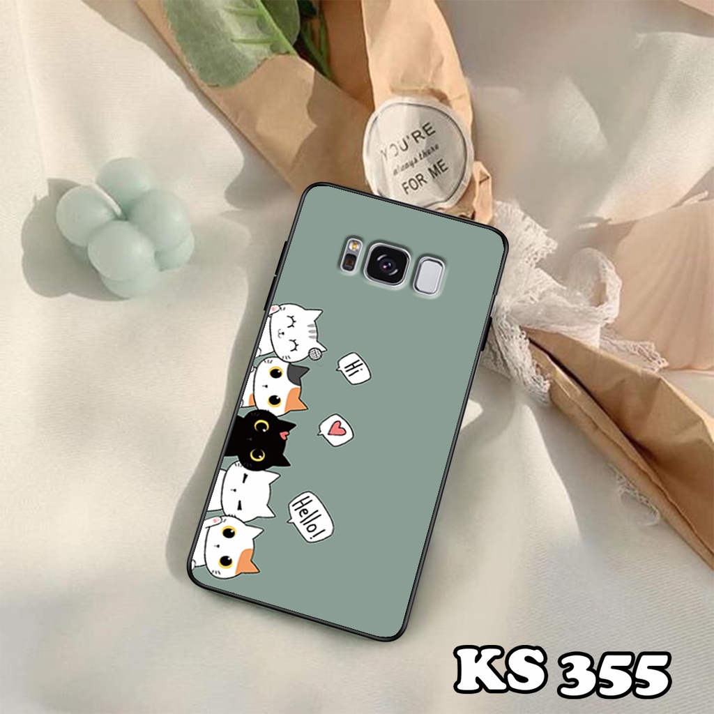 Ốp lưng Samsung S8 - S8 Plus - S9 - S9 Plus - Ốp Samsung in hình Cat&amp;Bear đáng yêu - Chất liệu TPU