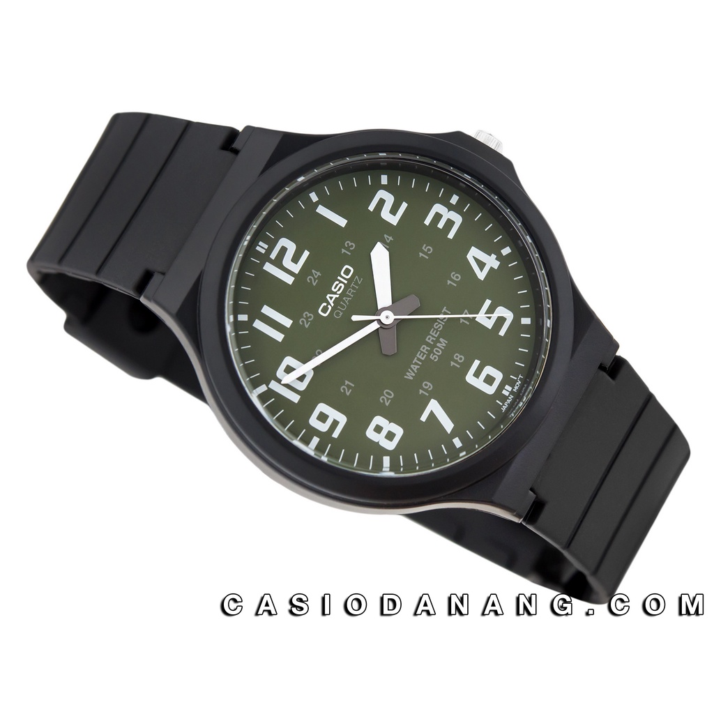 Đồng hồ nam dây nhựa Casio chính hãng Anh Khuê MW-240-3BVDF
