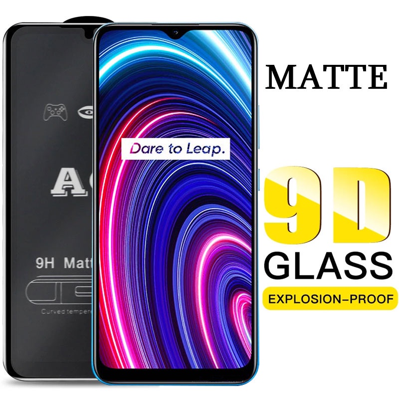 AG Kính Cường Lực Nhám Full Màn Chống Vân Tay Cho Realme C55 C53 C30 C30s C33 C35 C25s C25 C25y C21 C21y C20 C17 C15 C12 C11 C3 C3i C2 5G 4G 2023 AG
