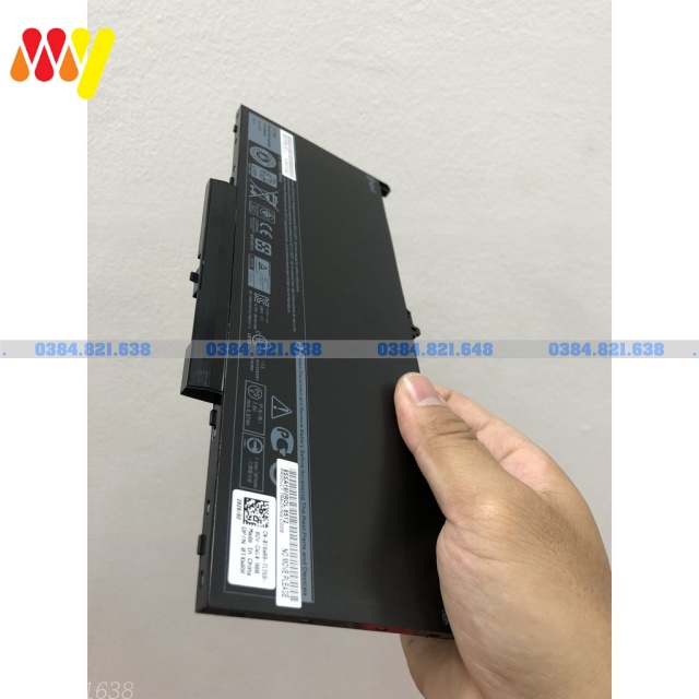 ZIN 55Wh - Pin laptop Dell  Latitude E7470 E7270 J60J5 0J60J5 PDNM2 0PDNM2 7CJRC 07CJRC MC34Y 242WD GG4FM New 100%