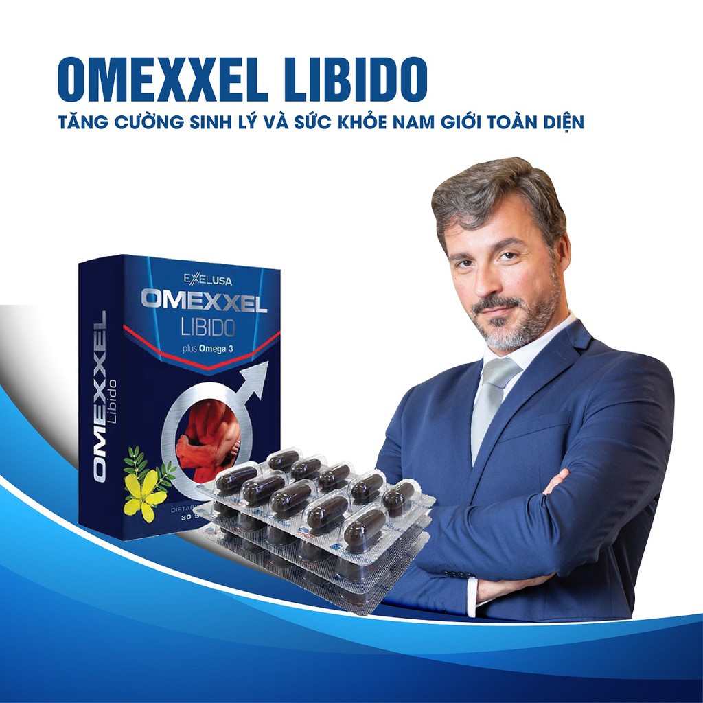 Viên uống tăng cường sinh lý nam Omexxel Libido - Hộp 30 viên