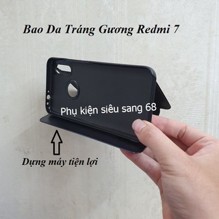 Redmi 7| Bao da Tráng Gương Redmi 7 - Pk68