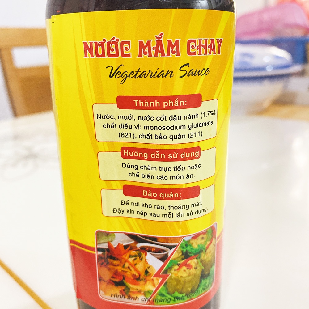 Combo 2 Chai x 500ml Nước mắm ăn Chay Thành Phát - chế biến từ Rau Củ Quả