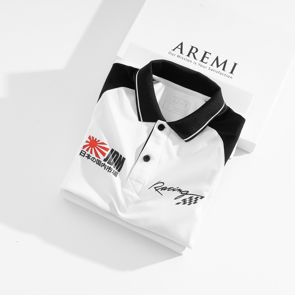 Áo polo nam cổ bẻ F1 tay ngắn,vải CVC, thun cao cấp chuẩn form, thiết kế phong cách sang trọng lịch lãm AREMI ARPL113 | BigBuy360 - bigbuy360.vn