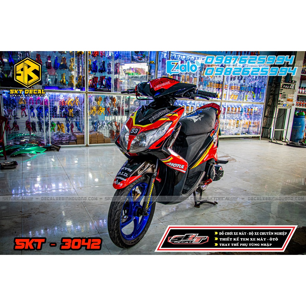 Tem trùm luvias đỏ đen sticker