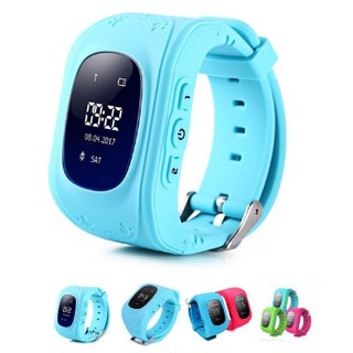 Đồng hồ thông minh định vị gọi điện thoại trẻ em Q50 xanh dương