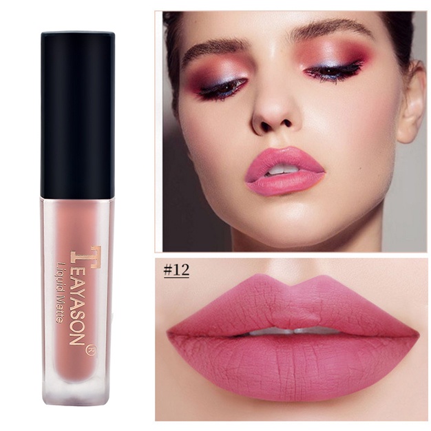 Teayason Son Môi Dưỡng Ẩm Dạng Lỏng Màu Nhung Mờ Mịn Màng Chống Nước