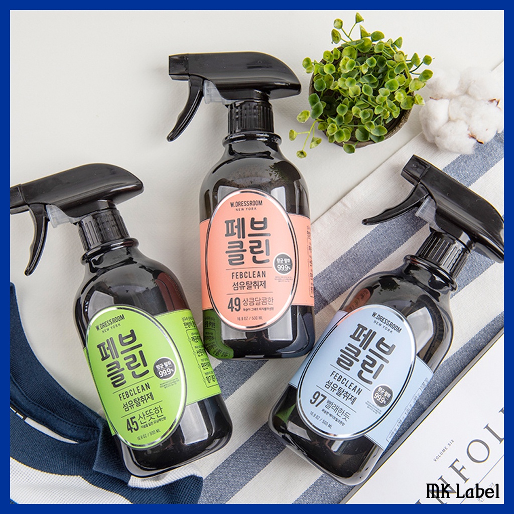 W.DRESSROOM FEBCLEAN VẢI DEODORIZER 500ml 3 LOẠI - No.45 / No.49 / No.97