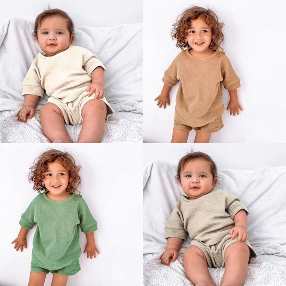 Bộ ÁO Thun NgắN Tay + QuầN NgắN MềM MạI Cho Bé