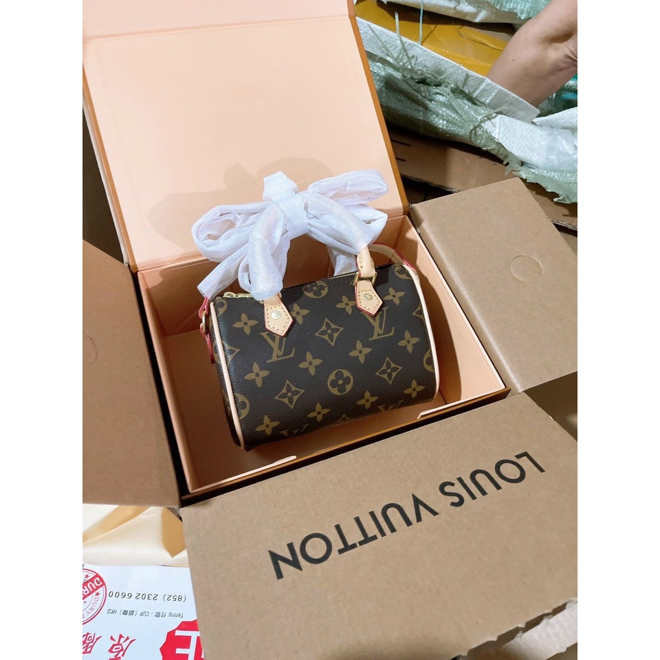 Túi xách lv trống hoa nâu bản super hàng 2 box hịn