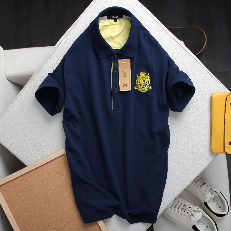 Áo thun có cổ nam thêu logo CLM03 | BigBuy360 - bigbuy360.vn