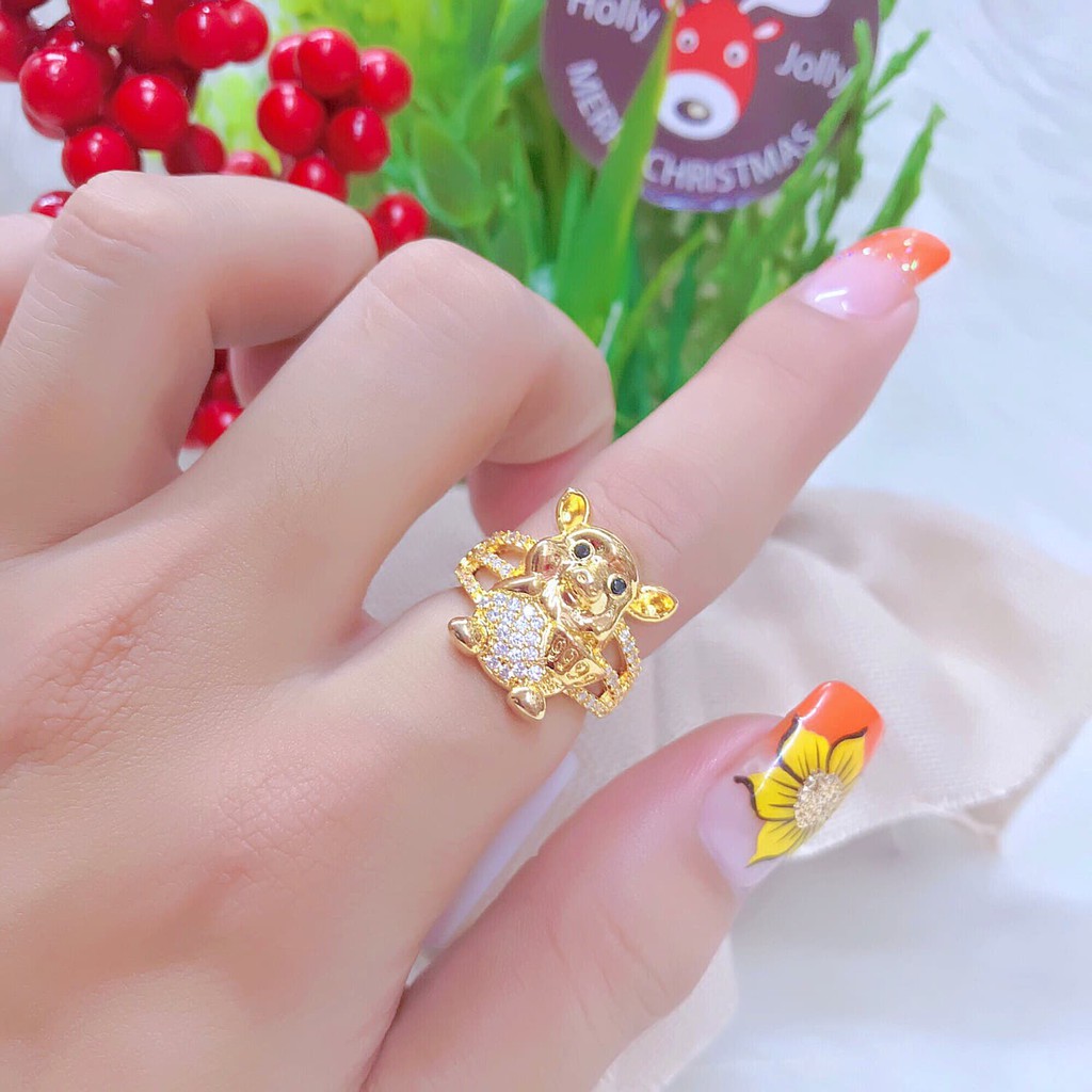 Nhẫn Thời Trang Nữ Mẫu Con Heo