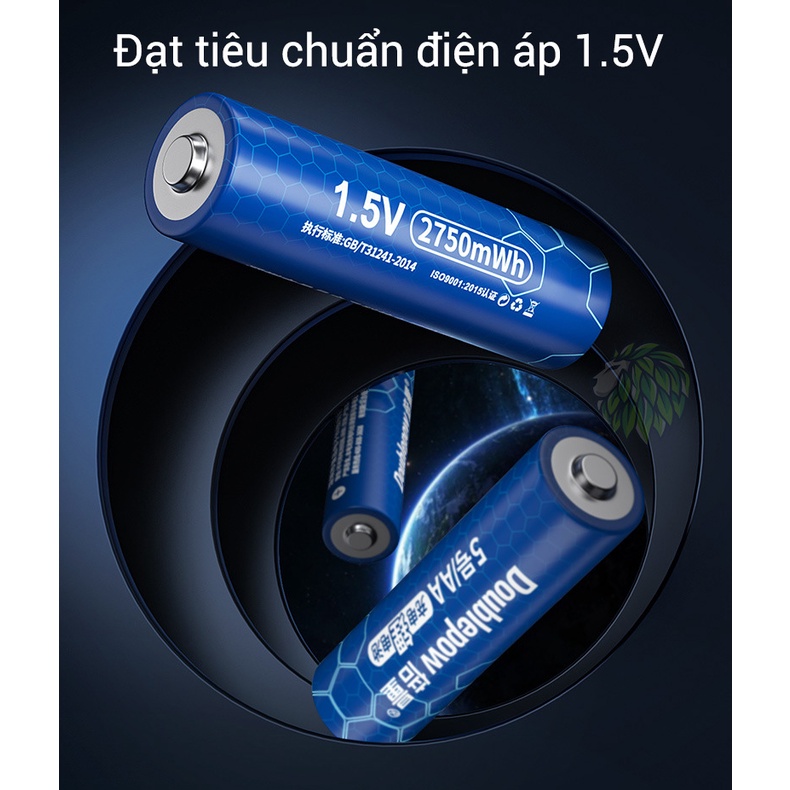 Bộ Pin Sạc 1.5V AA / AAA Doublepow Cao Cấp L152 - Pin Sạc Micro Không Dây, Đồ chơi trẻ em, đồng hồ treo tường