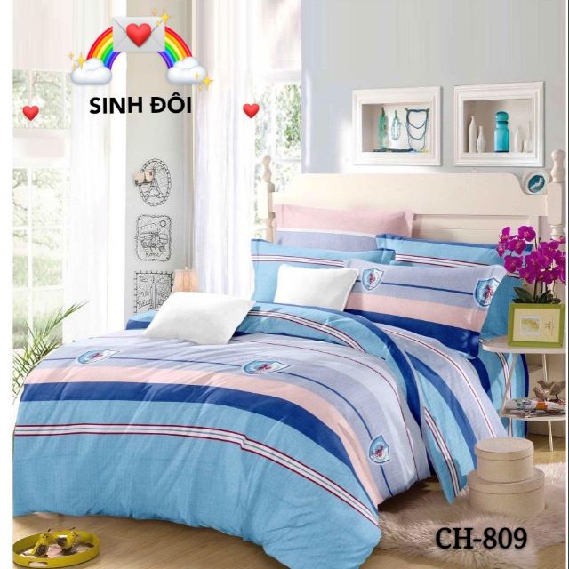 BỘ DRAP GIƯỜNG/ GA GIƯỜNG COTTON 100% - CH-809