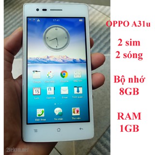 Điện thoại cảm ứng 2 sim oppo OPPO A31u giá rẻ 8GB Rom 1GB ram pin bền