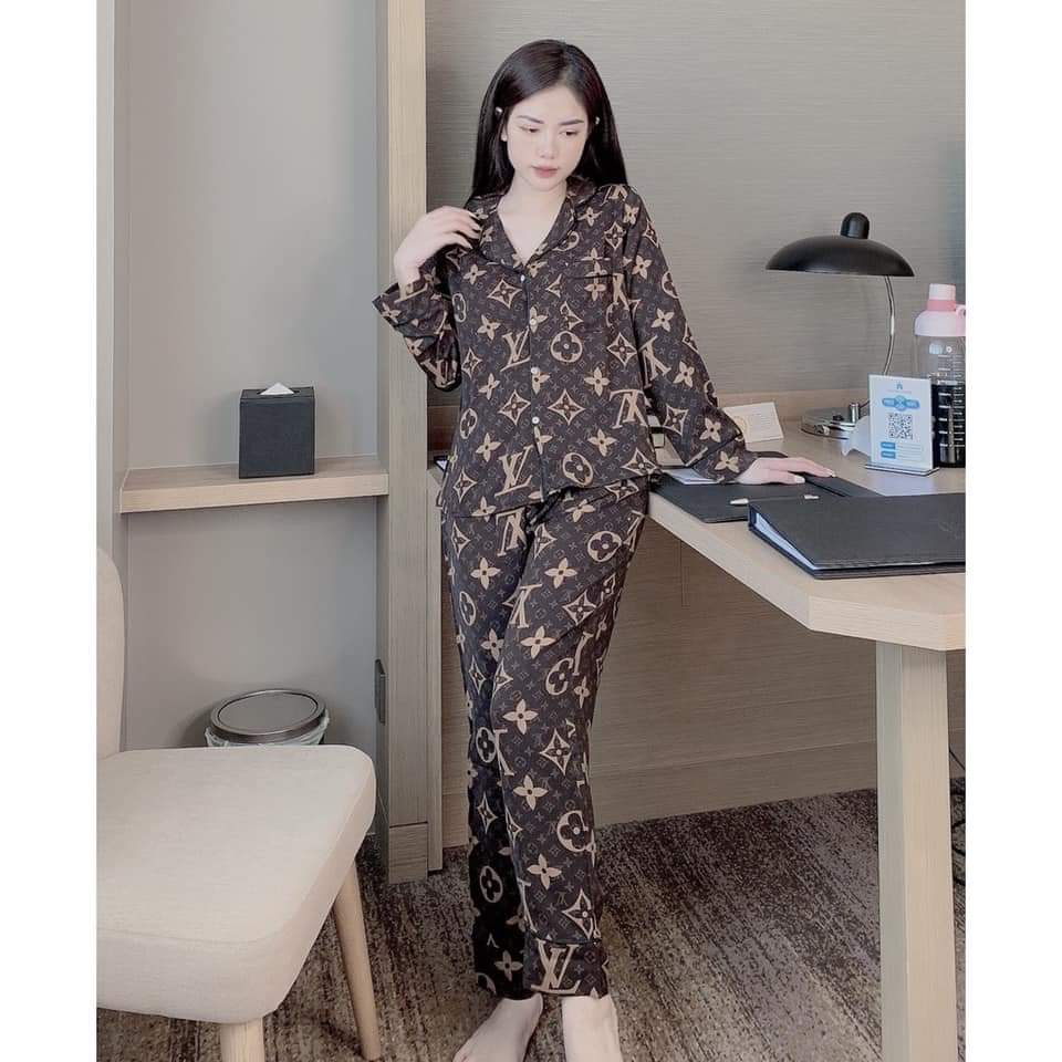 [Hot] Pijama tay dài quần dài mẫu ngẫu nhiên freesize