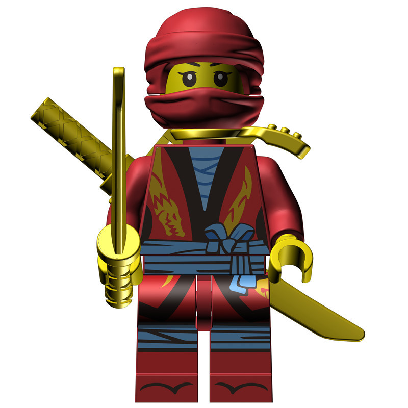 GOROCK Khối mô hình lắp ghép lego mini nhân vật Ninja chiến đấu đồ chơi giáo dục vui nhộn cho bé