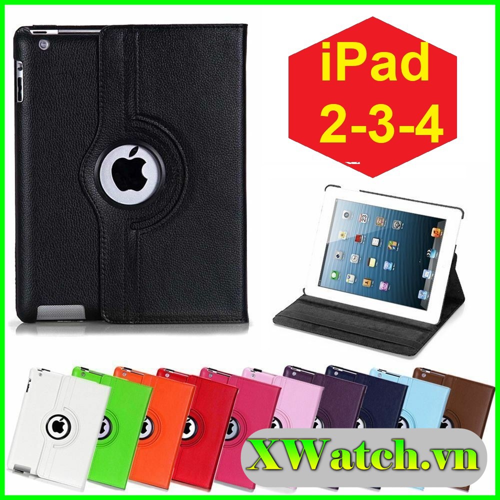 Bao Da Xoay 360 độ iPad 2, iPad 3, iPad 4 | BigBuy360 - bigbuy360.vn