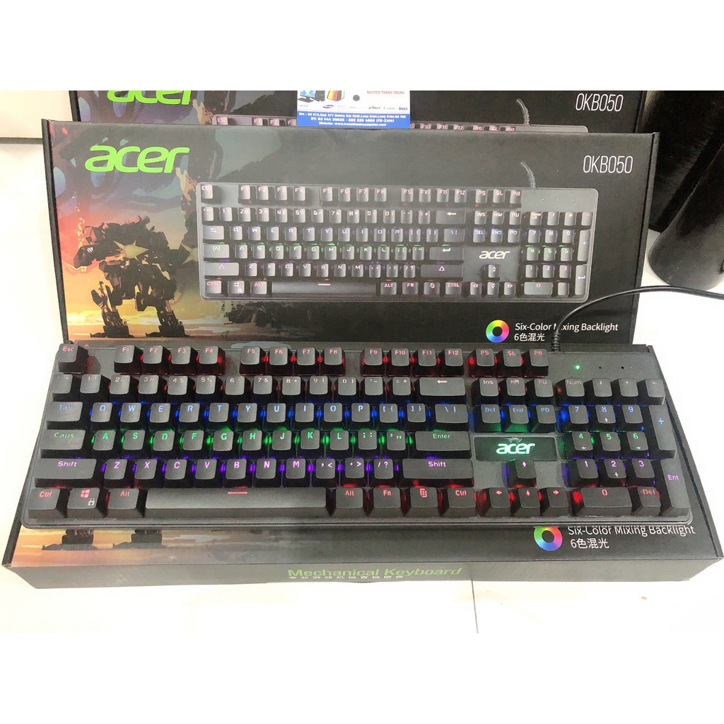 Bàn phím cơ Gaming Acer OKB050, OKB 050 - Chính hãng mới 100% Bảo hành 12 tháng